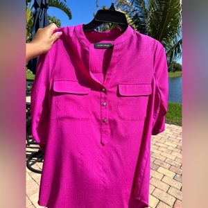 Ivanka Trump Fuscia Dress Shirt ~ Lightly Worn